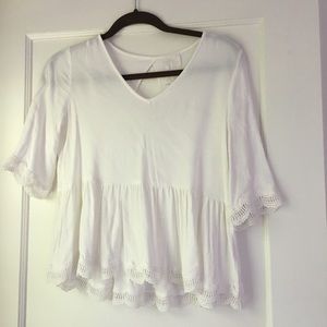 Flowy Top w/ Lace Detail